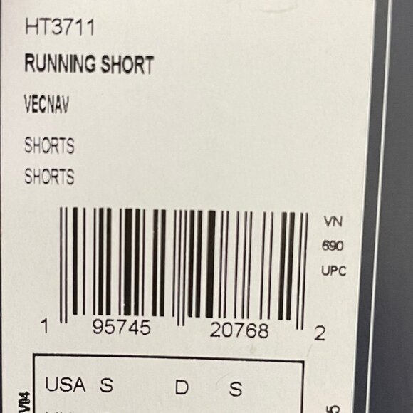 Reebok Athletic HT3711 Pull On Running Shorts Navy + Florescent Yellow Sz S NWT - Picture 10 of 12